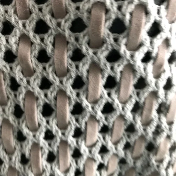 Ya Los Angeles Knit vest w velvety fringes size L - Picture 3 of 6